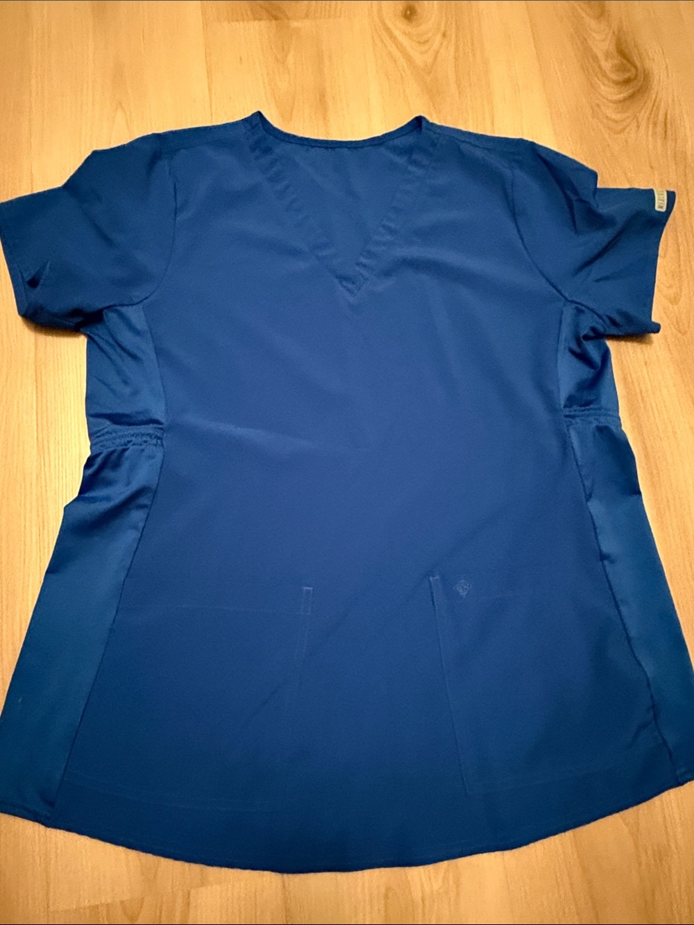 Med Couture Royal Blue V-Neck Scrub Top